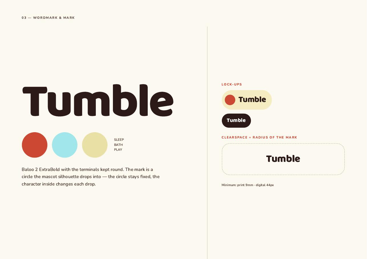 Tumble deck page 5 — 03 — Wordmark and mark